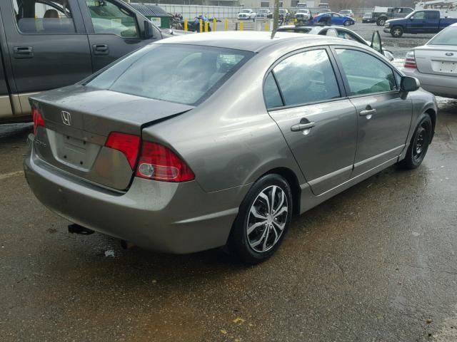 1HGFA16556L118652 - 2006 HONDA CIVIC LX CHARCOAL photo 4