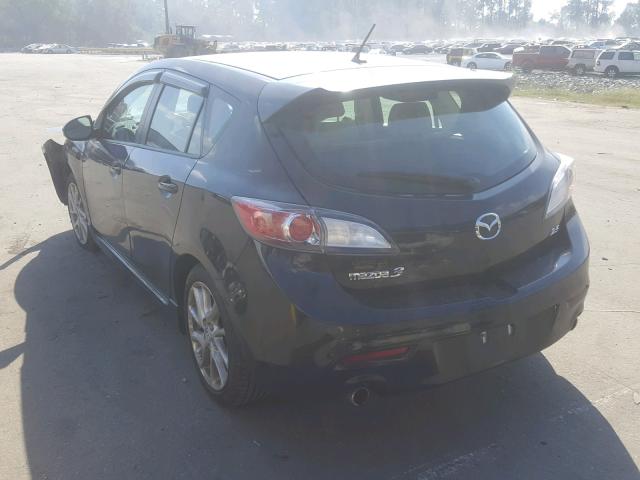 JM1BL1L51C1508800 - 2012 MAZDA 3 S BLACK photo 3