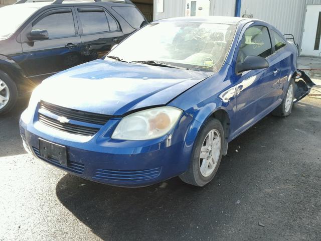 1G1AK12F257588139 - 2005 CHEVROLET COBALT BLUE photo 2