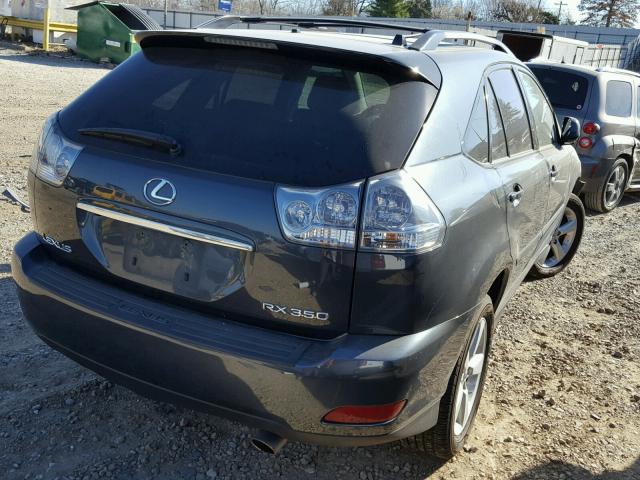 2T2HK31U67C043690 - 2007 LEXUS RX 350 CHARCOAL photo 4