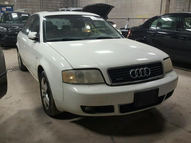 WAULT64B44N026349 - 2004 AUDI A6 3.0 QUA WHITE photo 1