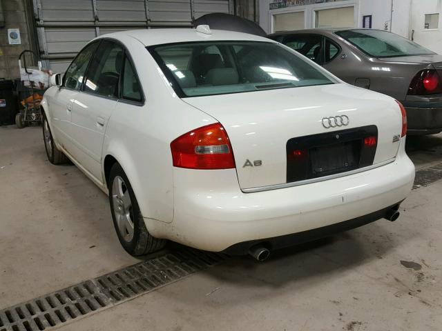 WAULT64B44N026349 - 2004 AUDI A6 3.0 QUA WHITE photo 3