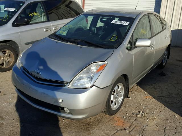 JTDKB20U253059672 - 2005 TOYOTA PRIUS SILVER photo 2