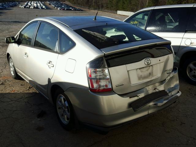 JTDKB20U253059672 - 2005 TOYOTA PRIUS SILVER photo 3