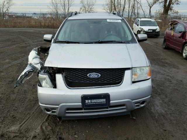 1FMZK05135GA34916 - 2005 FORD FREESTYLE SILVER photo 9