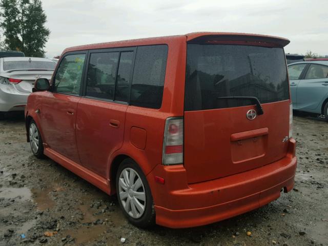 JTLKT324840160560 - 2004 TOYOTA SCION XB ნარინჯისფერი ფოტო 3
