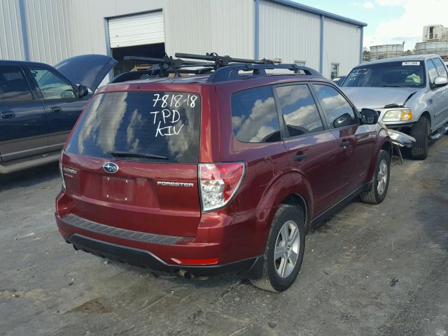 JF2SHBBC9CH430198 - 2012 SUBARU FORESTER 2 MAROON photo 4