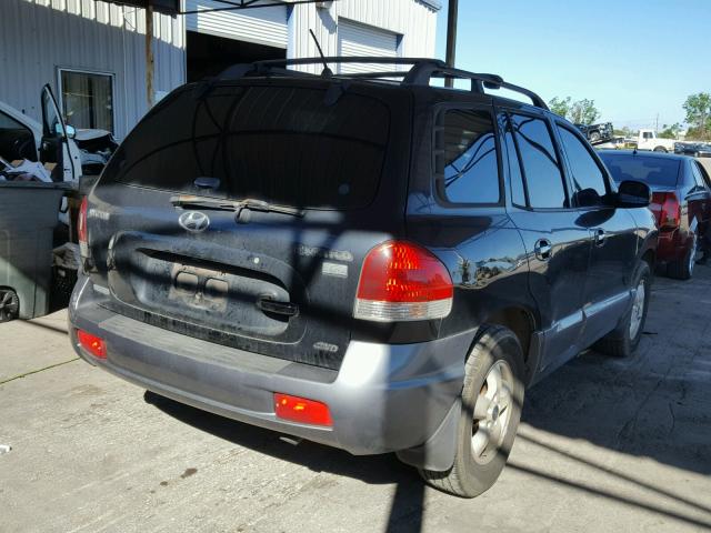 KM8SC73EX6U074006 - 2006 HYUNDAI SANTA FE G BLACK photo 4