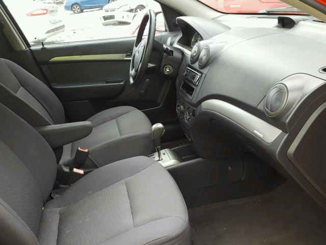 KL1TD56677B183154 - 2007 CHEVROLET AVEO BASE Czerwony zdjęcie 5