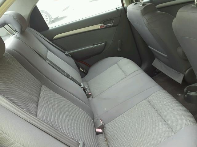 KL1TD56677B183154 - 2007 CHEVROLET AVEO BASE Czerwony zdjęcie 6