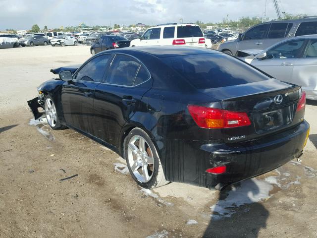 JTHBE262X65004758 - 2006 LEXUS IS 350 BLACK photo 3