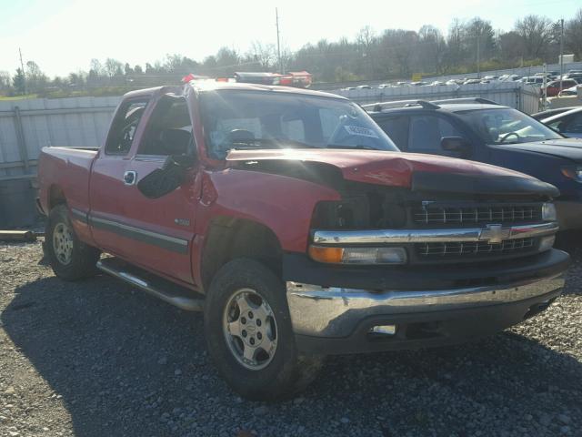 2GCEK19T7Y1350664 - 2000 CHEVROLET SILVERADO RED photo 1