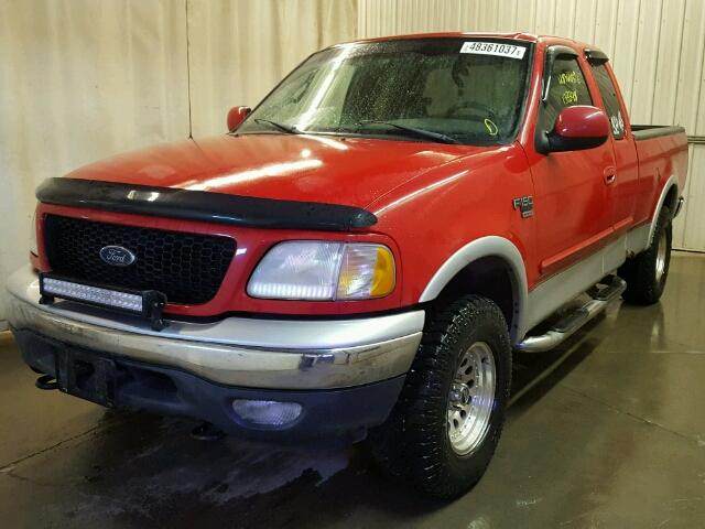 2FTRX18L4YCB09735 - 2000 FORD F150 Красный фото 2