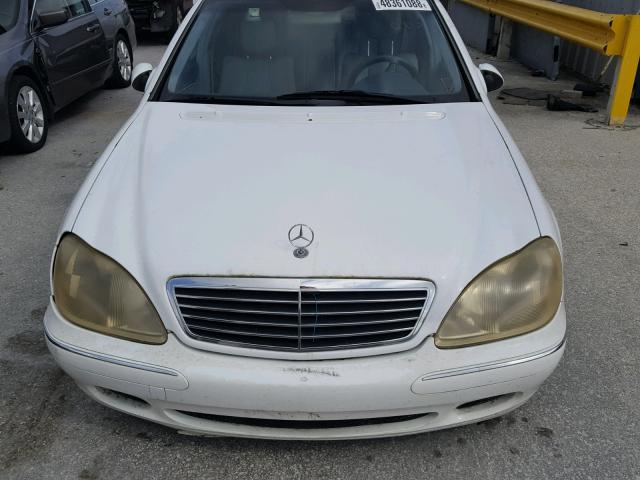 WDBNG70J8YA051012 - 2000 MERCEDES-BENZ S 430 WHITE photo 9