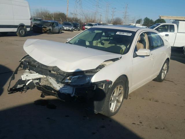 3FAHP0JG2AR234710 - 2010 FORD FUSION SEL WHITE photo 2