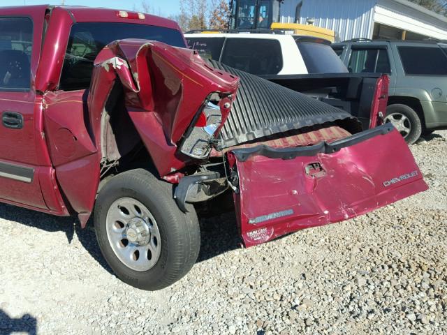 2GCEC13TX51385748 - 2005 CHEVROLET SILVERADO RED photo 9