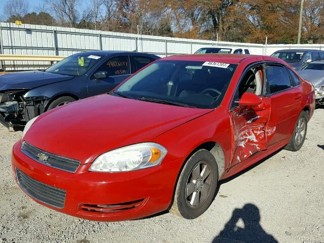 2G1WT57K891187746 - 2009 CHEVROLET IMPALA 1LT RED photo 2