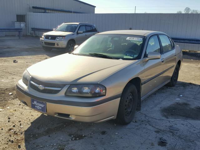 2G1WF52E759244250 - 2005 CHEVROLET IMPALA TAN photo 2