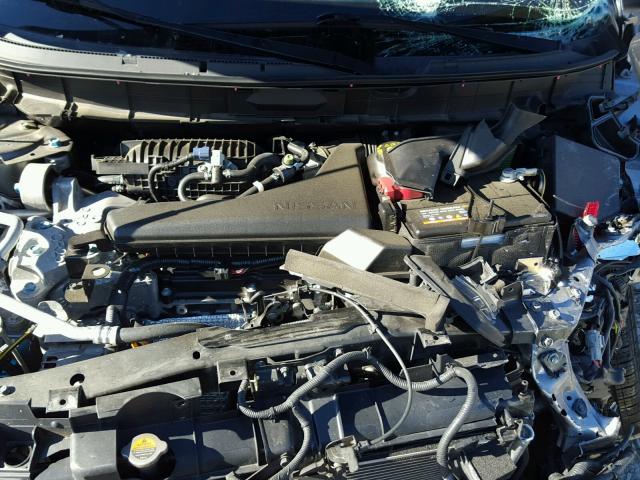 KNMAT2MVXFP583304 - 2015 NISSAN ROGUE S GRAY photo 7