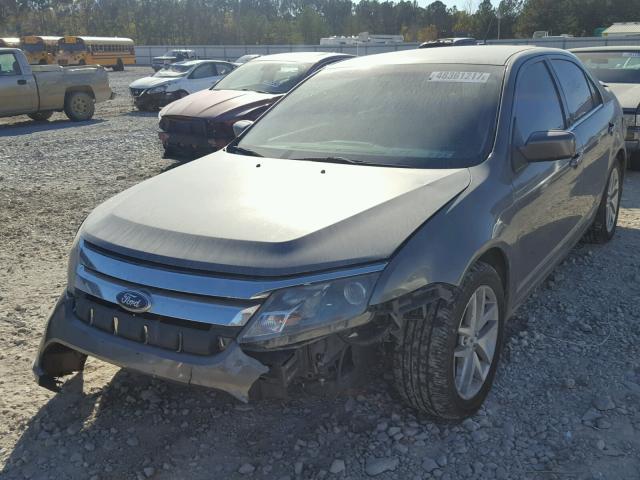 3FAHP0JA8CR367860 - 2012 FORD FUSION SEL GRAY photo 2