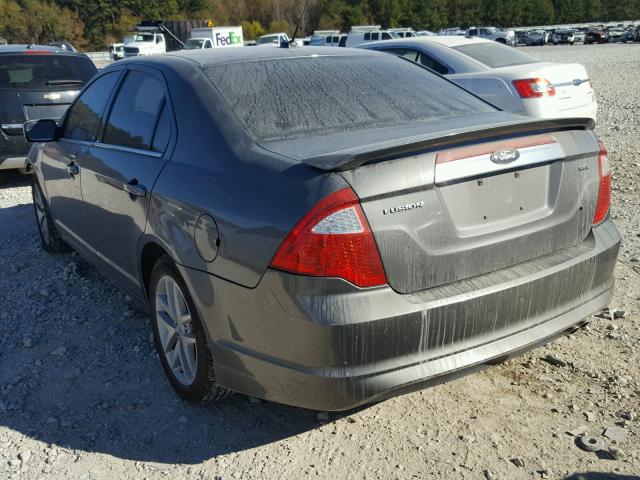 3FAHP0JA8CR367860 - 2012 FORD FUSION SEL GRAY photo 3