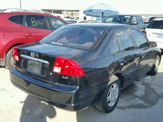 2HGES16522H543164 - 2002 HONDA CIVIC LX BLACK photo 4