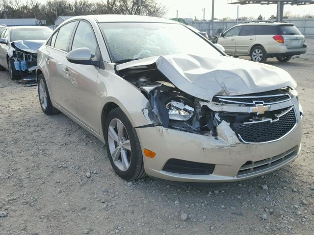 1G1PE5SB2D7134011 - 2013 CHEVROLET CRUZE LT GOLD photo 1