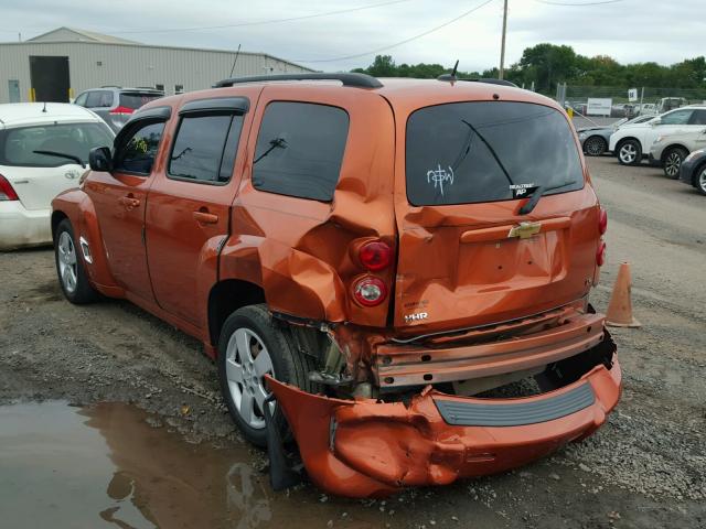 3GNCA13DX8S716799 - 2008 CHEVROLET HHR LS Naranja foto 3