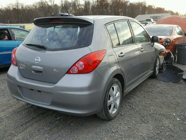 3N1BC1CP7CK249250 - 2012 NISSAN VERSA S GRAY photo 4