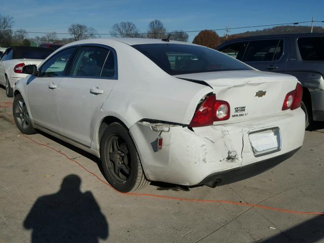 1G1ZC5EB0AF311585 - 2010 CHEVROLET MALIBU 1LT WHITE photo 3