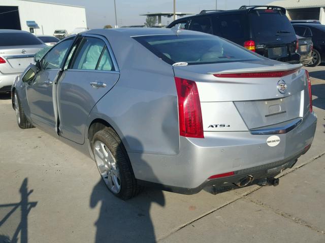 1G6AK5SX2D0147192 - 2013 CADILLAC ATS PERFOR SILVER photo 3