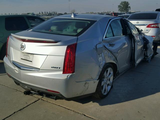 1G6AK5SX2D0147192 - 2013 CADILLAC ATS PERFOR SILVER photo 4