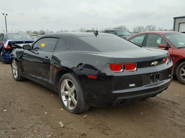 2G1FB1EV1A9206216 - 2010 CHEVROLET CAMARO LT BLACK photo 3