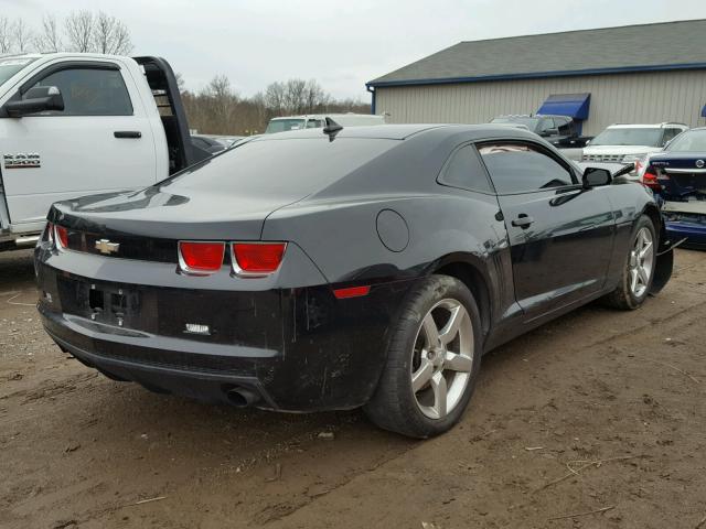 2G1FB1EV1A9206216 - 2010 CHEVROLET CAMARO LT BLACK photo 4