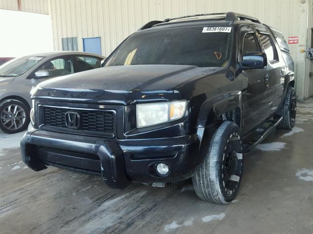 2HJYK16556H526808 - 2006 HONDA RIDGELINE BLACK photo 2