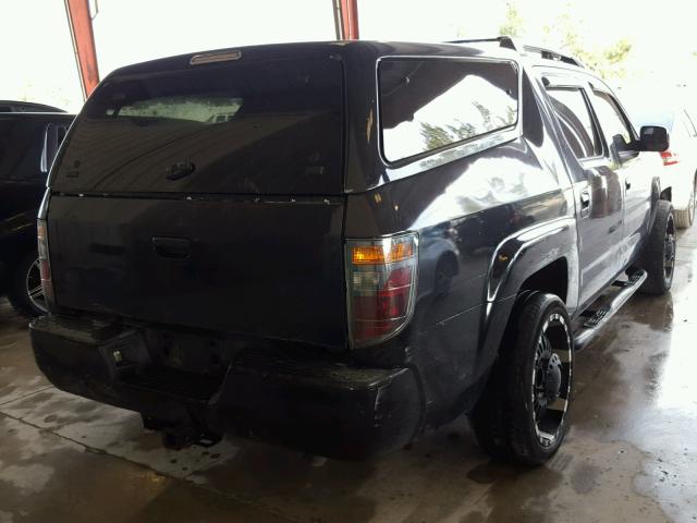 2HJYK16556H526808 - 2006 HONDA RIDGELINE BLACK photo 4