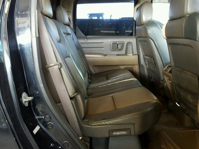 2HJYK16556H526808 - 2006 HONDA RIDGELINE BLACK photo 6