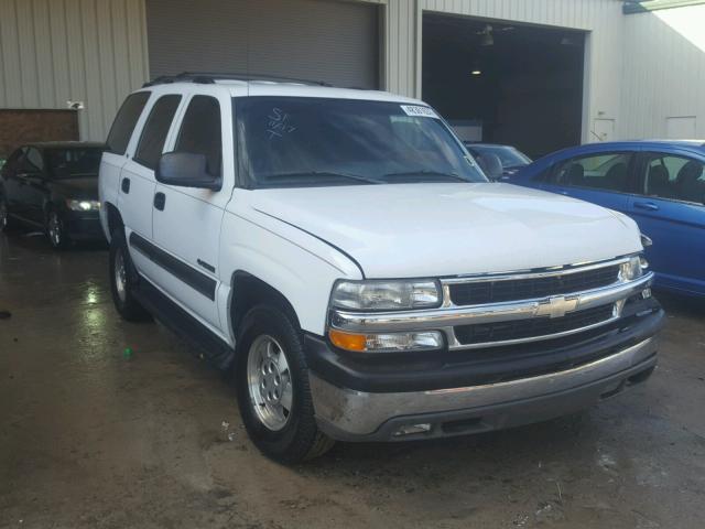 1GNEC13V52R272804 - 2002 CHEVROLET TAHOE C150 WHITE photo 1