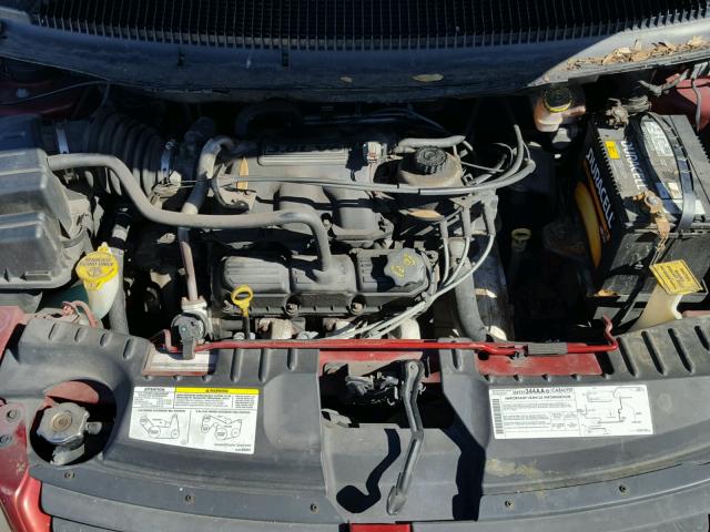 2D8GP44L15R295937 - 2005 DODGE GRAND CARA RED photo 7