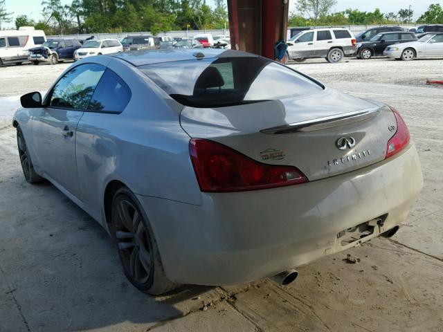 JNKCV64E88M123751 - 2008 INFINITI G37 BASE WHITE photo 3