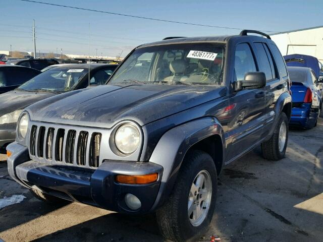 1J4GK58K82W221531 - 2002 JEEP LIBERTY LI BLUE photo 2