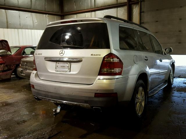 4JGBF71E17A233010 - 2007 MERCEDES-BENZ GL 450 4MA SILVER photo 4