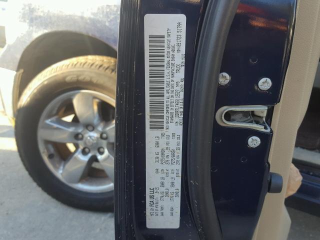 1C6RR7LT4GS112527 - 2016 RAM 1500 SLT ლურჯი ფოტო 10