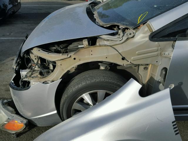 1HGFA16866L009983 - 2006 HONDA CIVIC EX SILVER photo 9