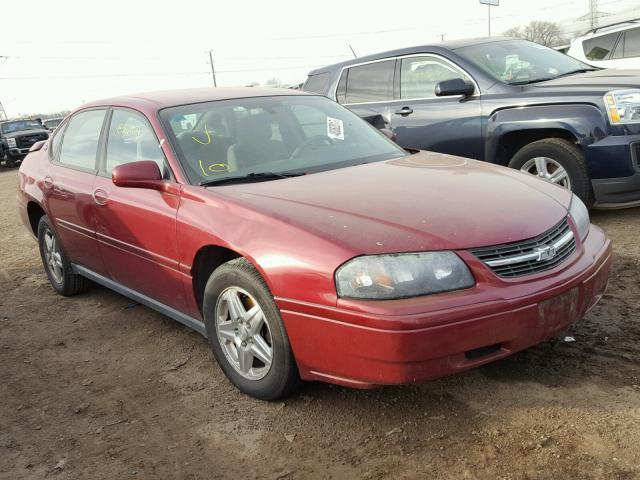 2G1WF52E759360547 - 2005 CHEVROLET IMPALA BURGUNDY photo 1