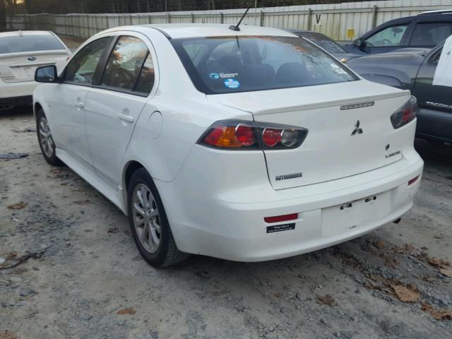 JA32U2FU0DU001391 - 2013 MITSUBISHI LANCER ES/ WHITE photo 3