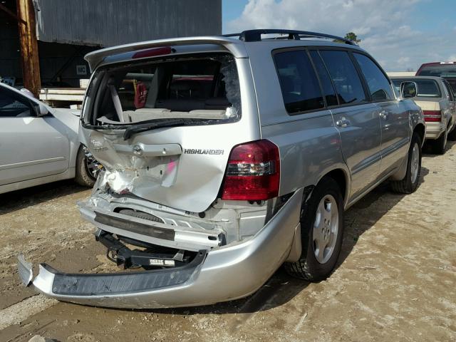 JTEDP21A960095775 - 2006 TOYOTA HIGHLANDER SILVER photo 4