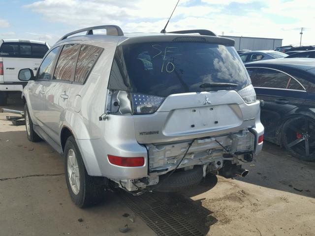 JA4LT21W79Z012202 - 2009 MITSUBISHI OUTLANDER SILVER photo 3