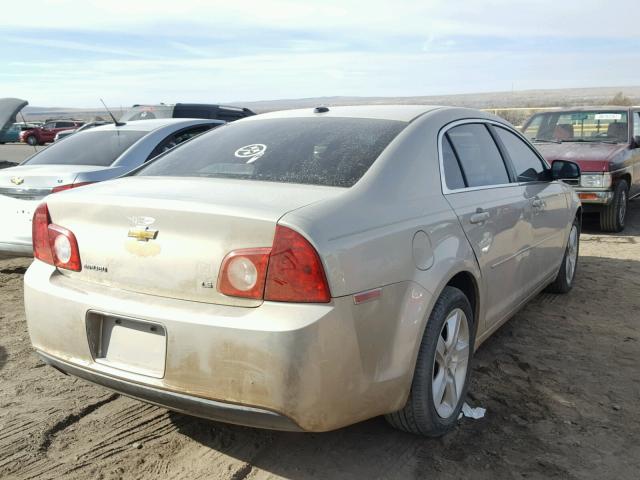 1G1ZG57B09F185662 - 2009 CHEVROLET MALIBU LS GOLD photo 4