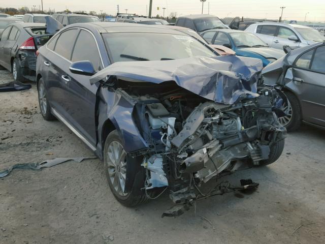 5NPE34AF2FH044441 - 2015 HYUNDAI SONATA SPO BLUE photo 1